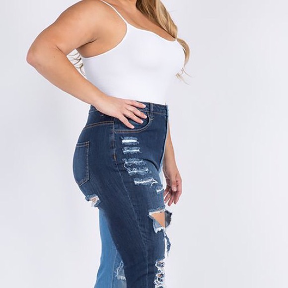 Double Take 2 Toned Jeans - Picture 4 of 4